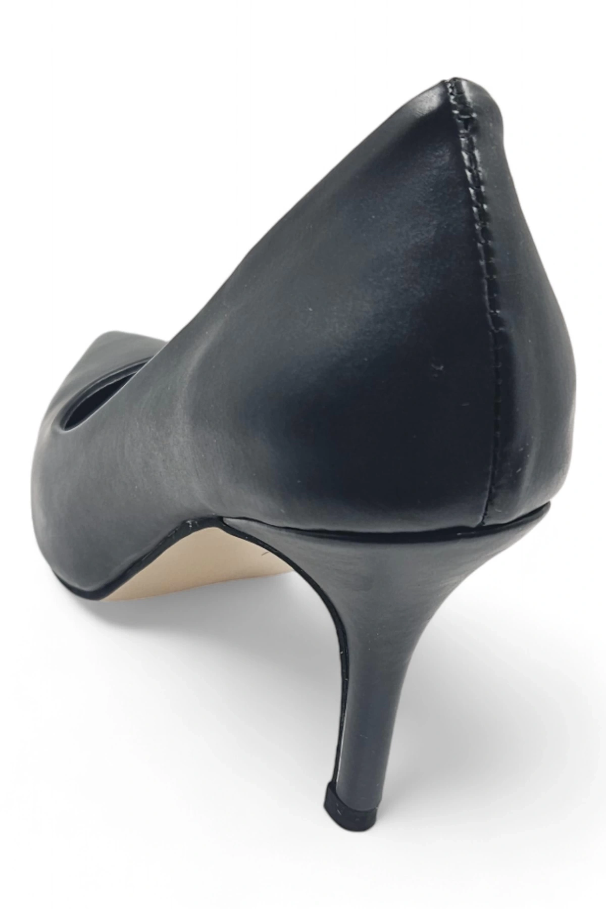 Darlay Siyah Mat Rahat Klasik Kadın Stiletto Topuklu Ayakkabı