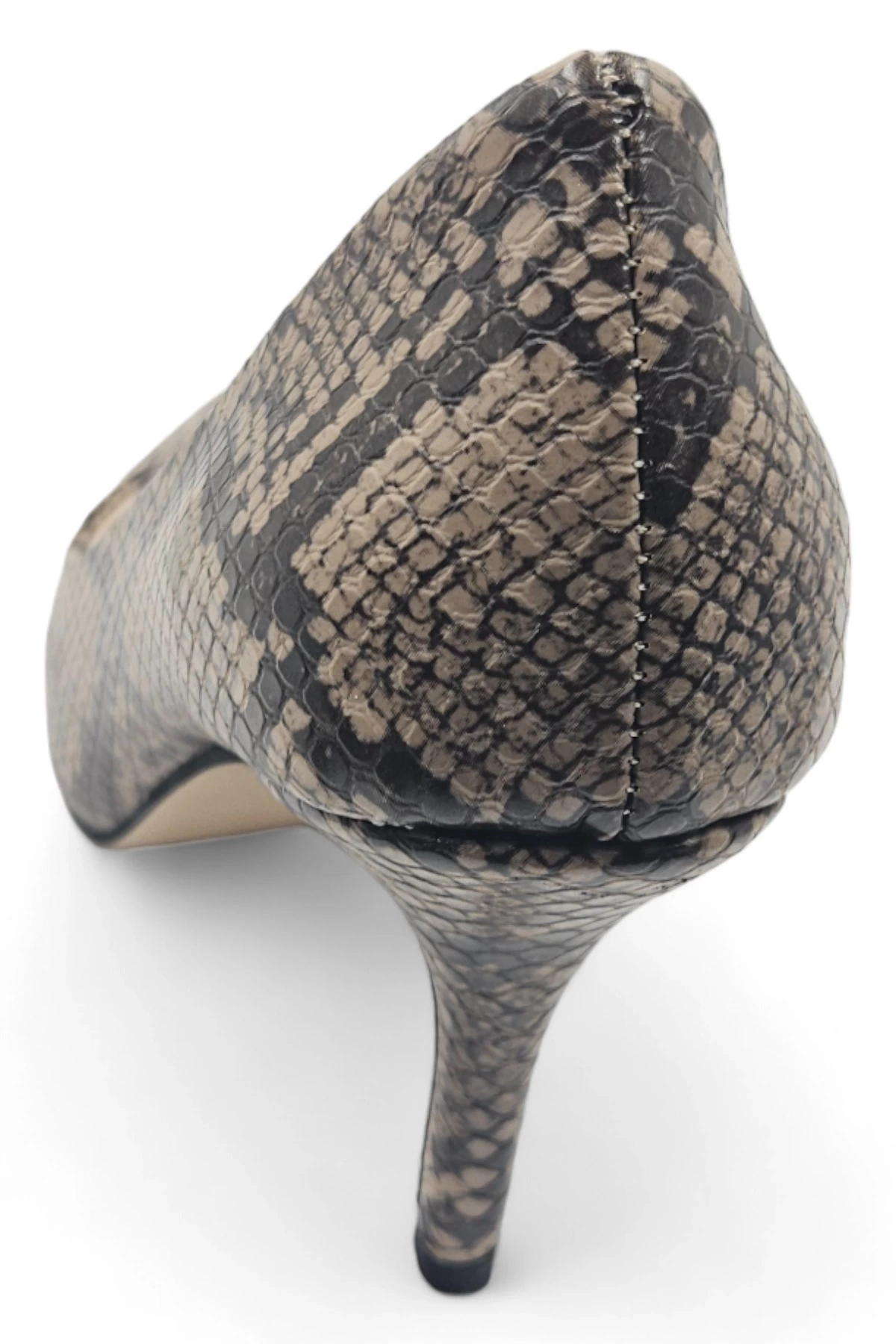 Darlay Leopar Desenli Rahat Klasik Kadın Stiletto Topuklu Ayakkabı