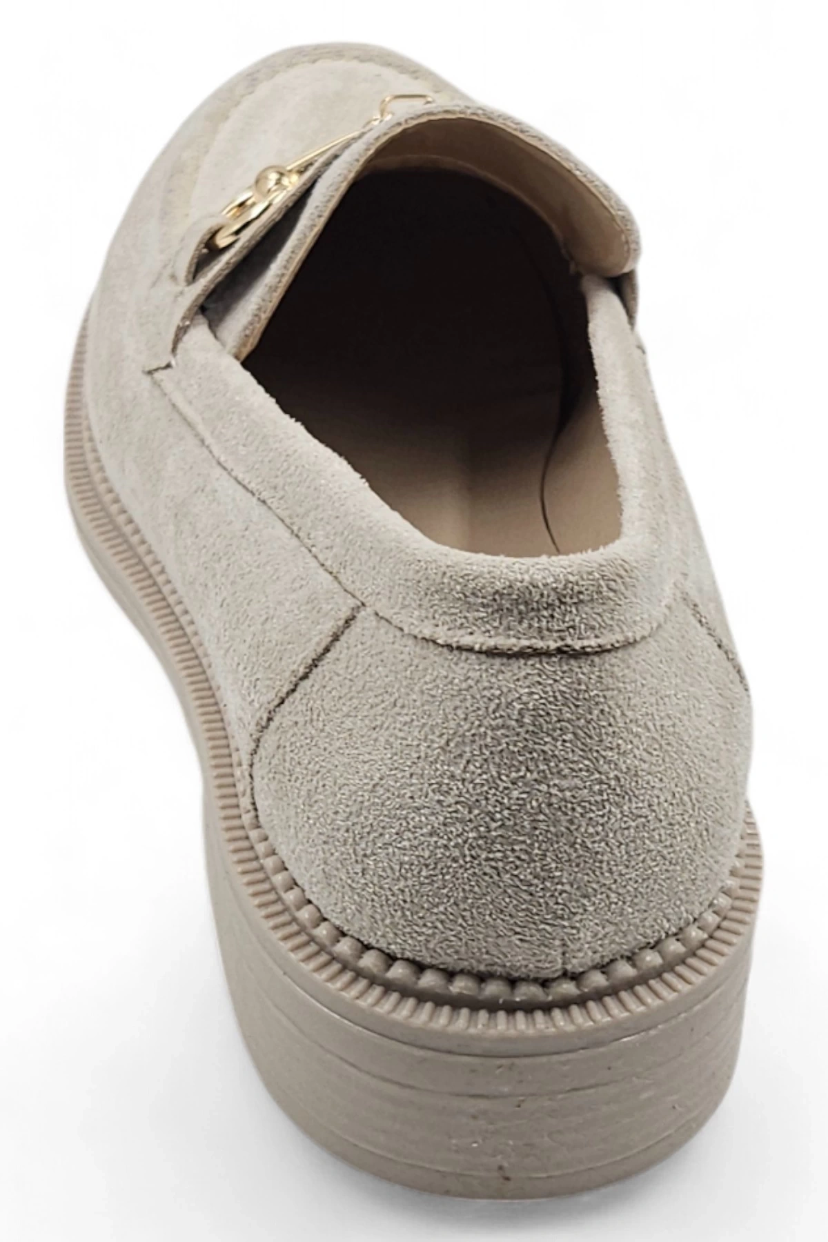 Dazzle Vizon Tokalı Süet Makosen Kadın Günlük Loafer Ayakkabı