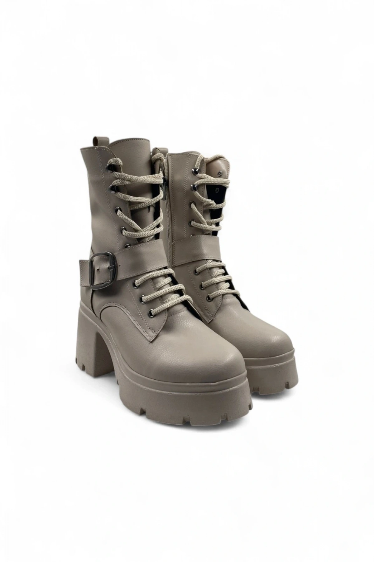 Glint Bej Rahat Kadın Bağcıklı Bot