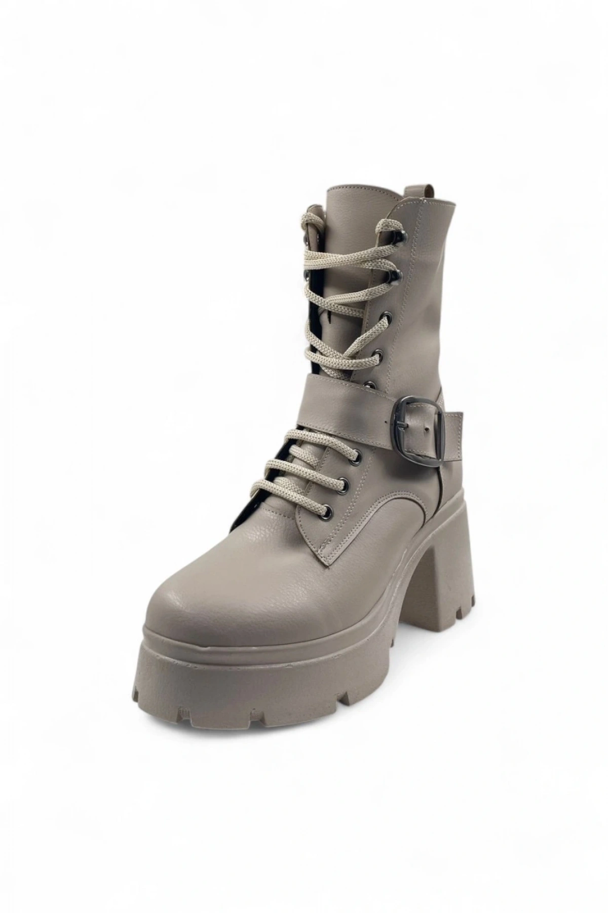 Glint Bej Rahat Kadın Bağcıklı Bot