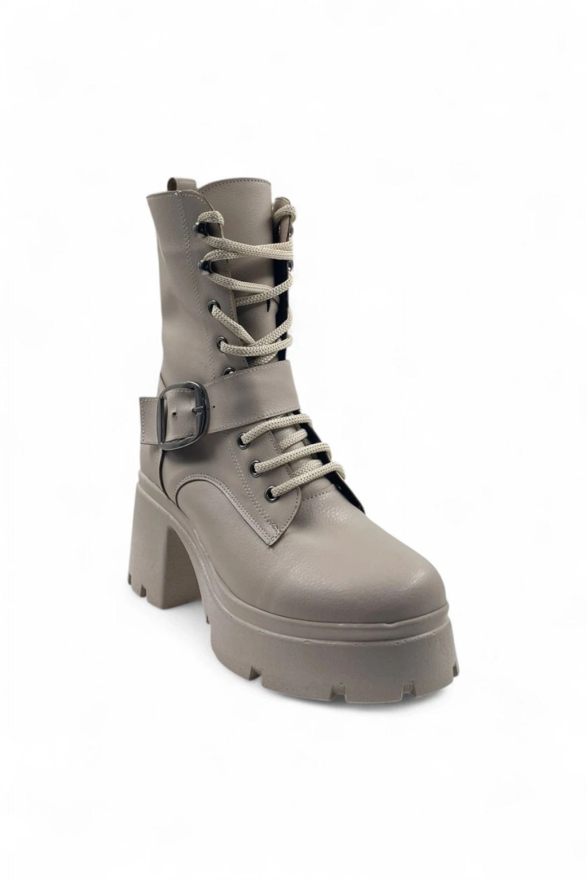 Glint Bej Rahat Kadın Bağcıklı Bot