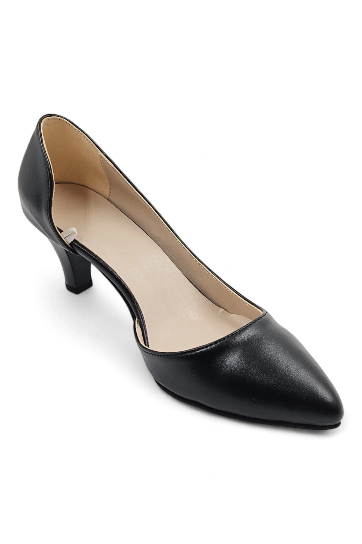 Glister Siyah Rahat Klasik Kadın Topuklu Ayakkabı