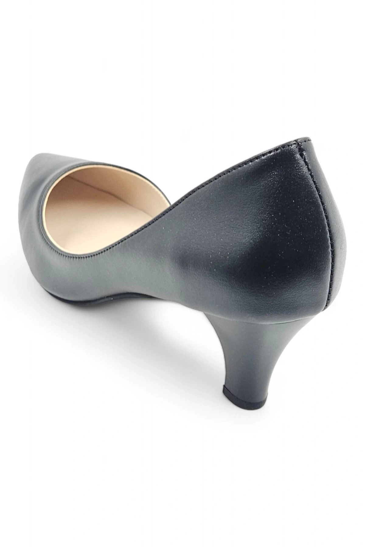 Glister Siyah Rahat Klasik Kadın Topuklu Ayakkabı