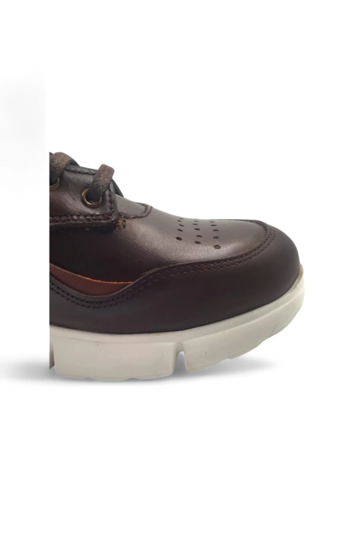 Ignite Kahverengi Hakiki Deri Bağcıklı Sneaker Spor Ayakkabı