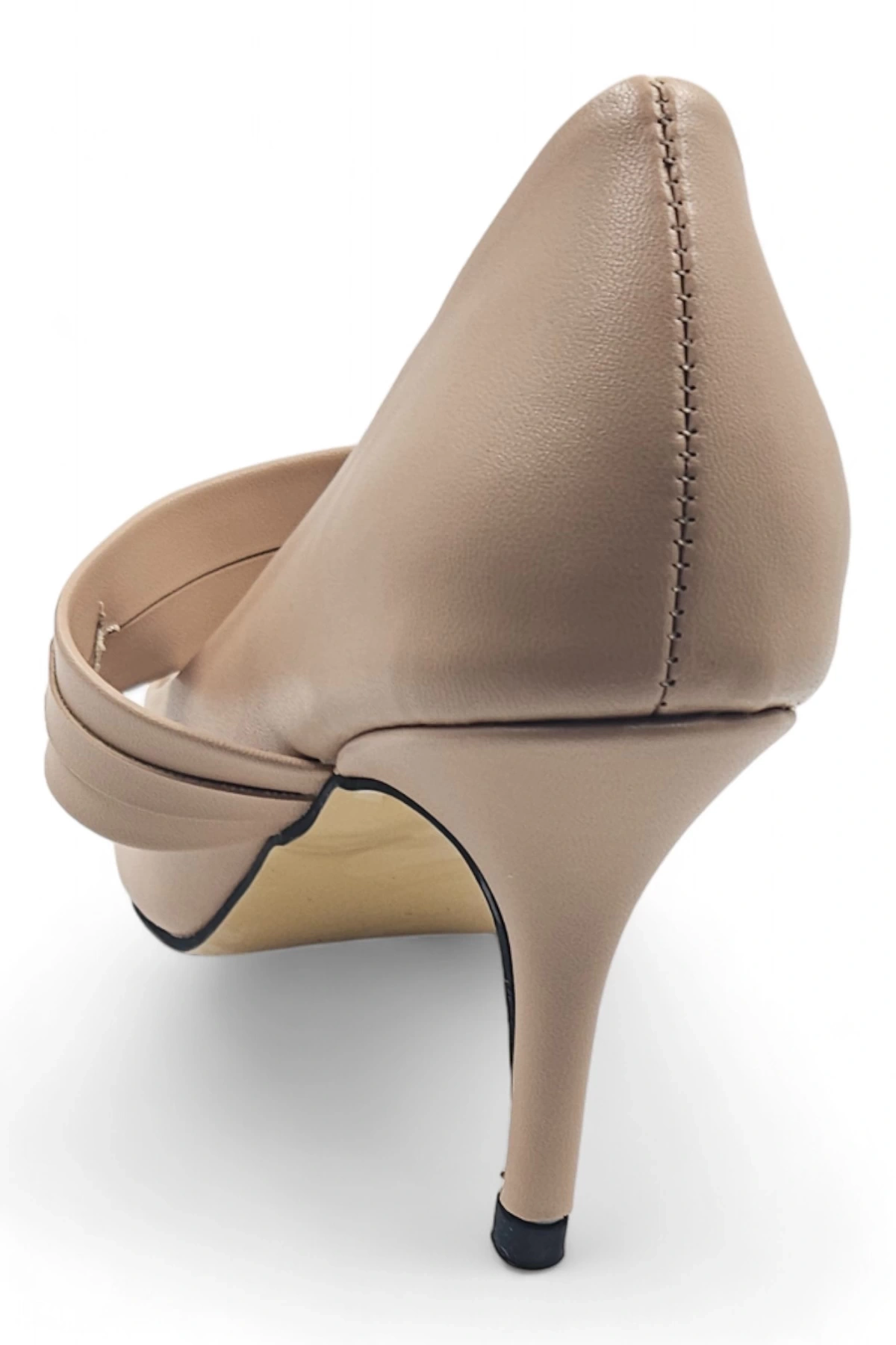 Lenora Bej Taşlı Toka Detaylı Kadın Stiletto Topuklu Ayakkabı