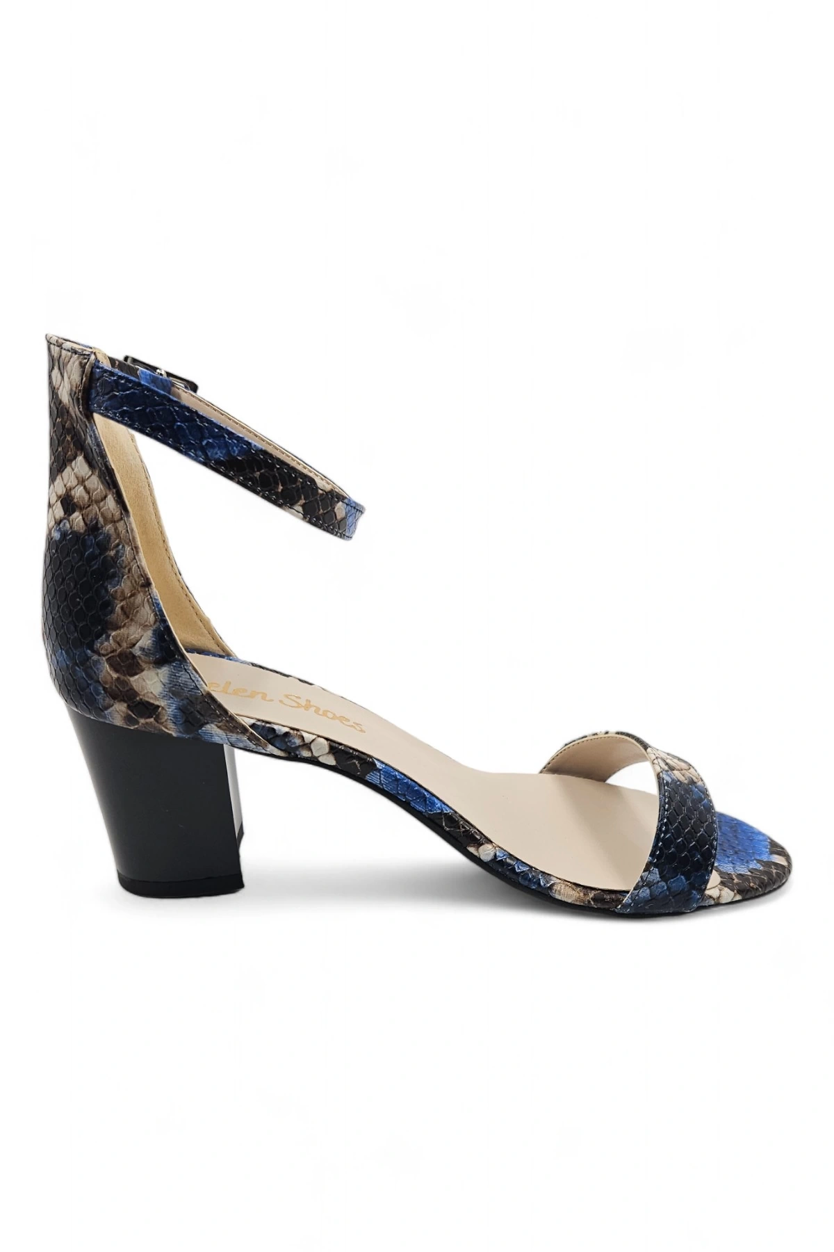 Lilac Mavi Tek Bantlı Kadın Klasik Topuklu Ayakkabı