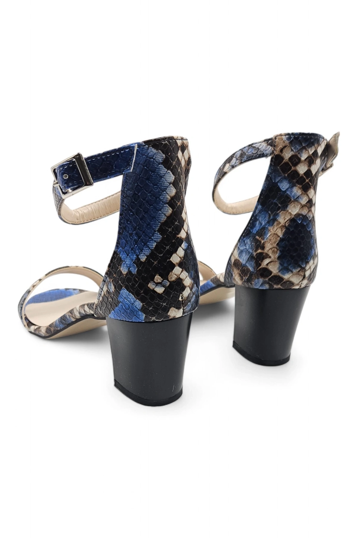 Lilac Mavi Tek Bantlı Kadın Klasik Topuklu Ayakkabı