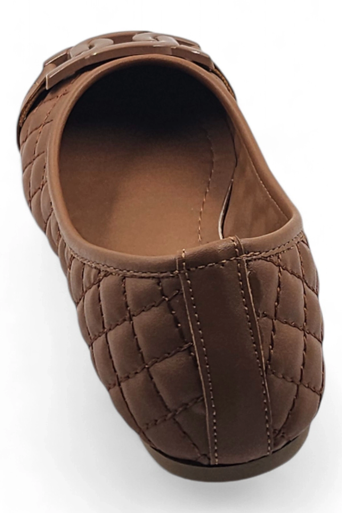 Luna Taba Suni Deri Kadın Babet Ayakkabı