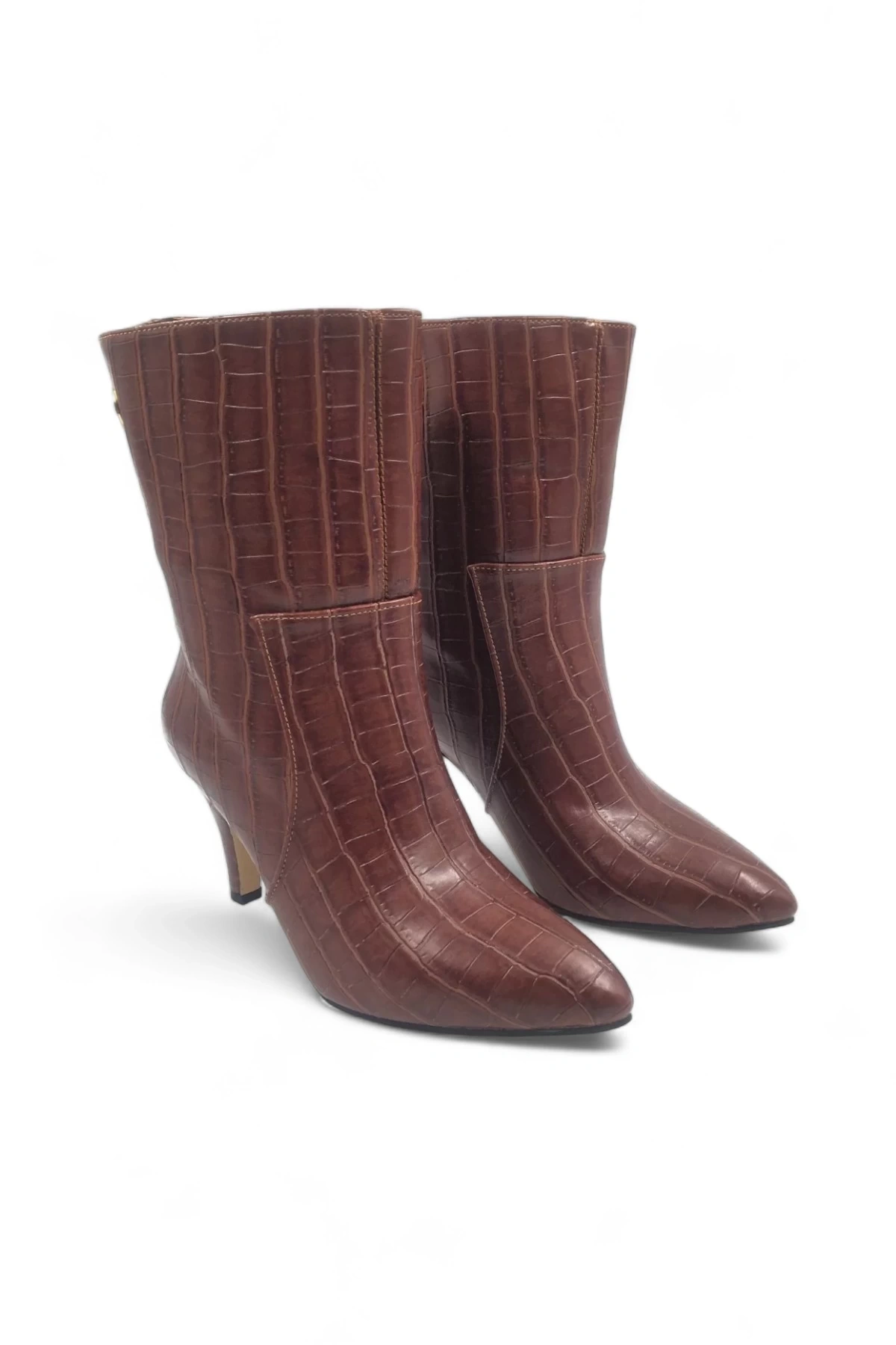 Plusha Kahverengi Kadın Yarım Çizme