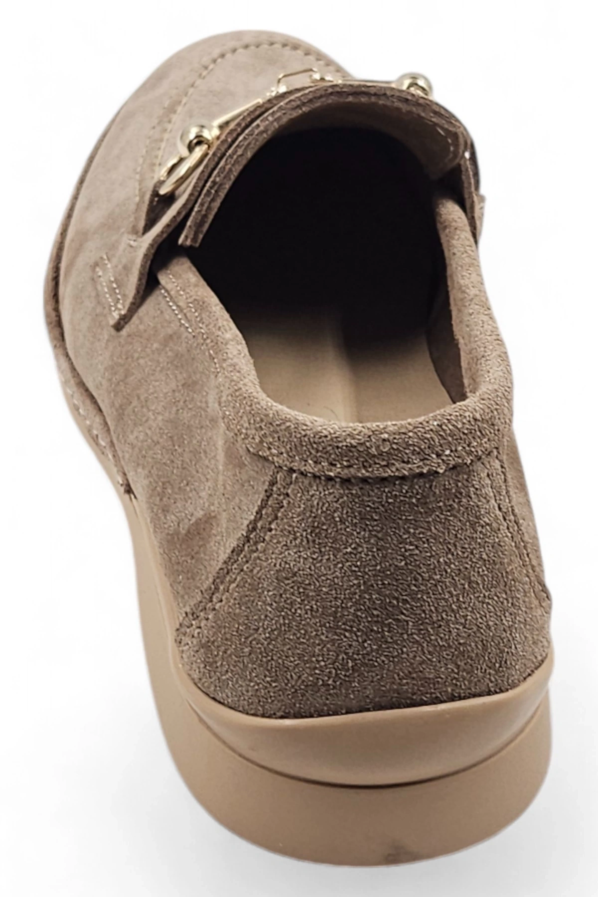 Scarpe Vizon Hakiki Deri Süet Kadın Loafer Babet Ayakkabı