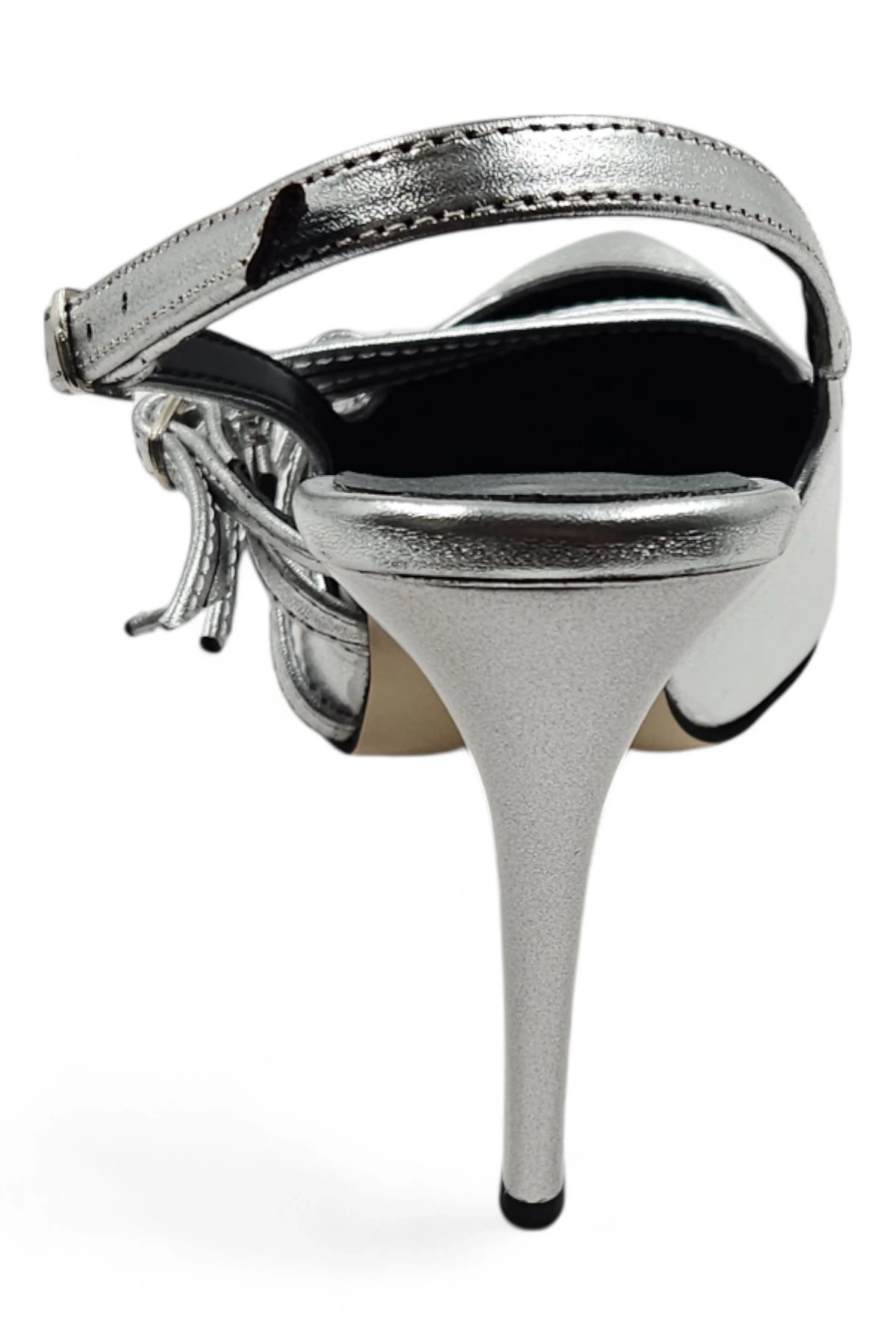Silvera Gümüş Kadın Stiletto Topuklu Ayakkabı