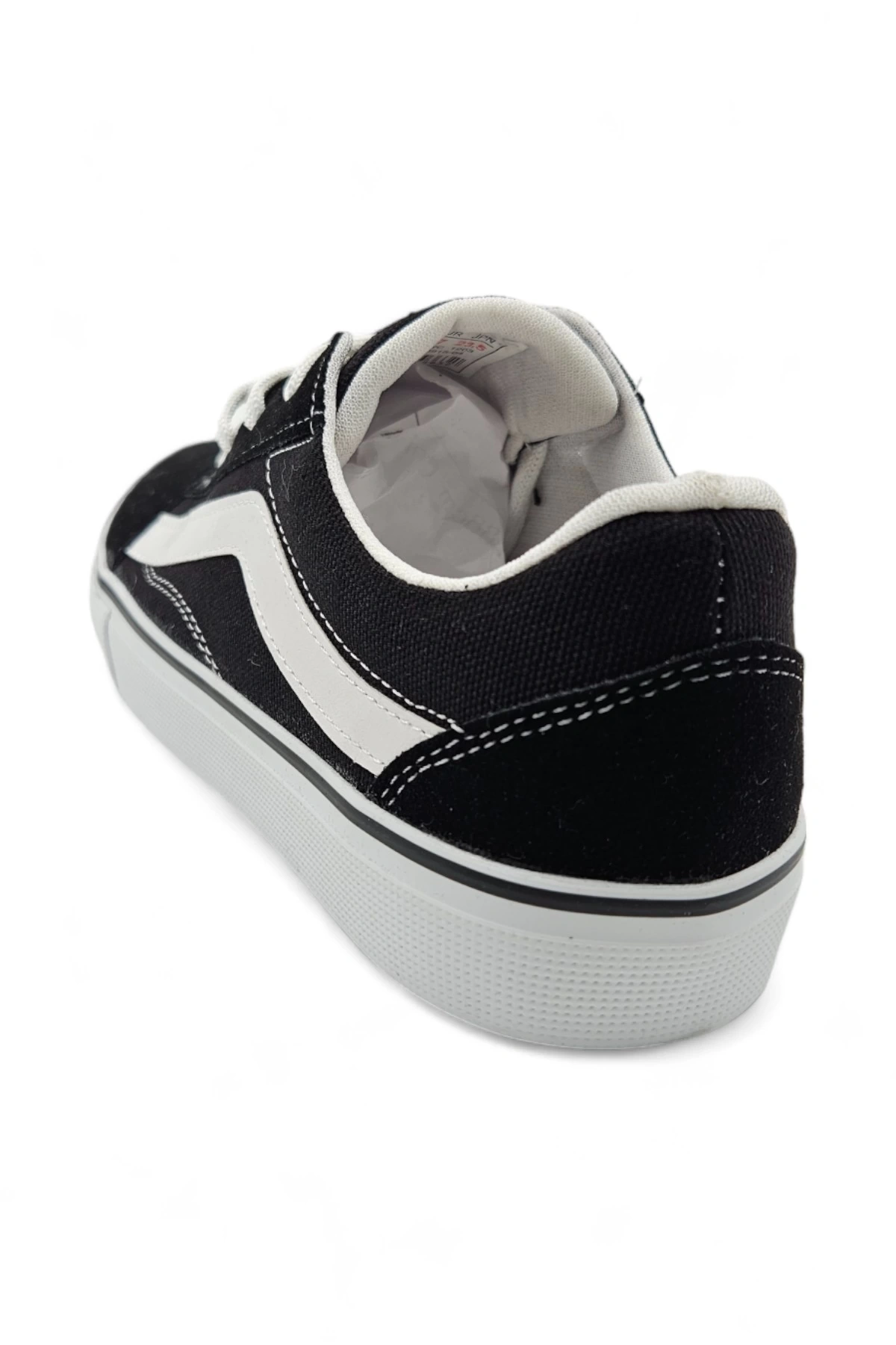 SkyOne Siyah Old School Rahat Bağcıklı Günlük Sneaker Spor Ayakkabı