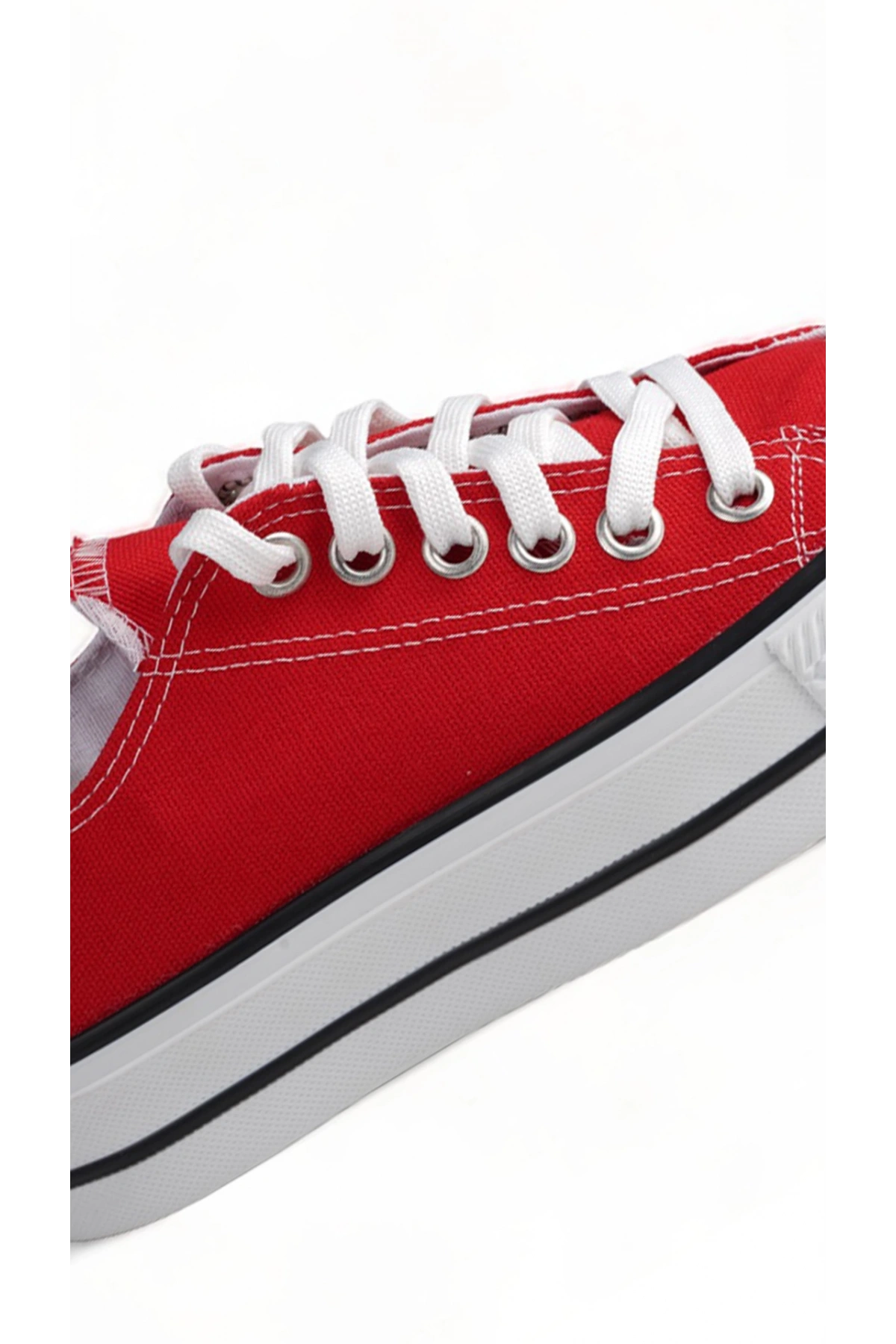 Skywalk Kırmızı Yüksek Taban Sneaker Kadın Spor Ayakkabı