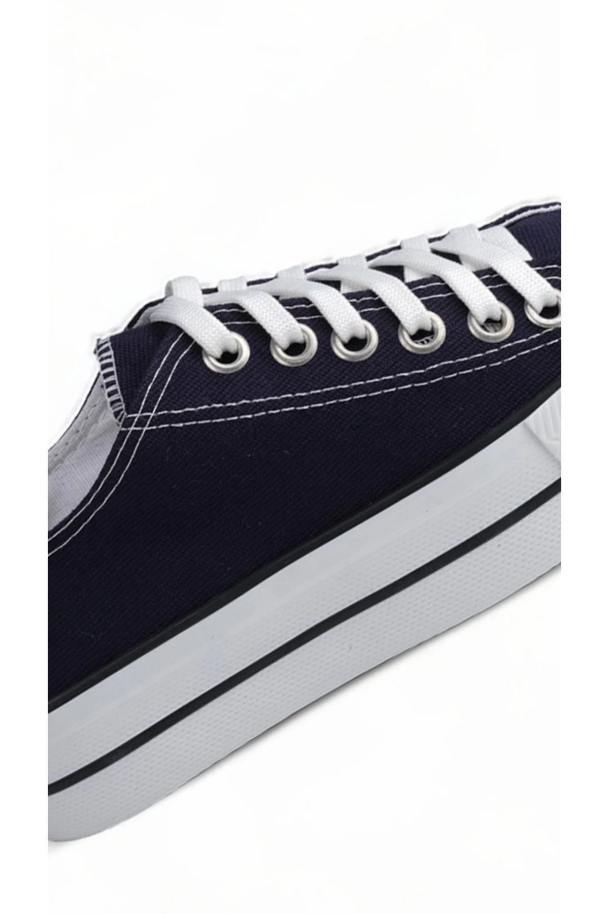 Skywalk Lacivert Yüksek Taban Sneaker Kadın Spor Ayakkabı