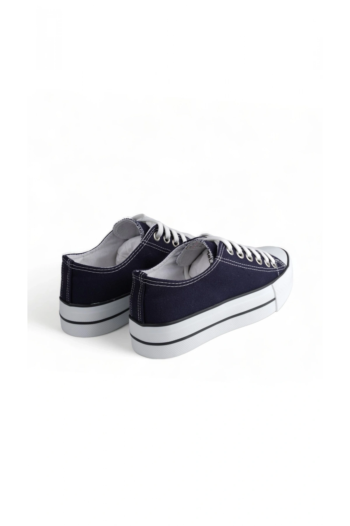 Skywalk Lacivert Yüksek Taban Sneaker Kadın Spor Ayakkabı