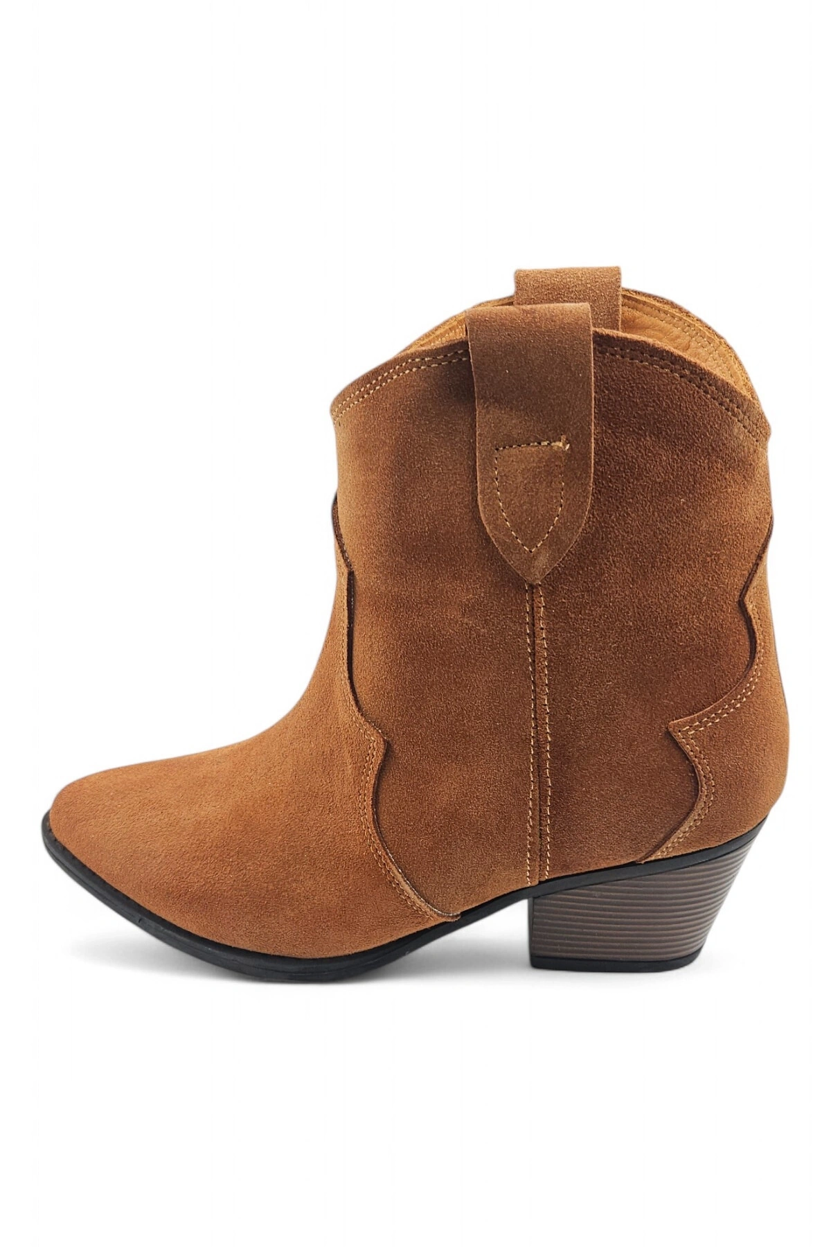 Svelte Taba Kovboy Deri Kadın Topuklu Bot