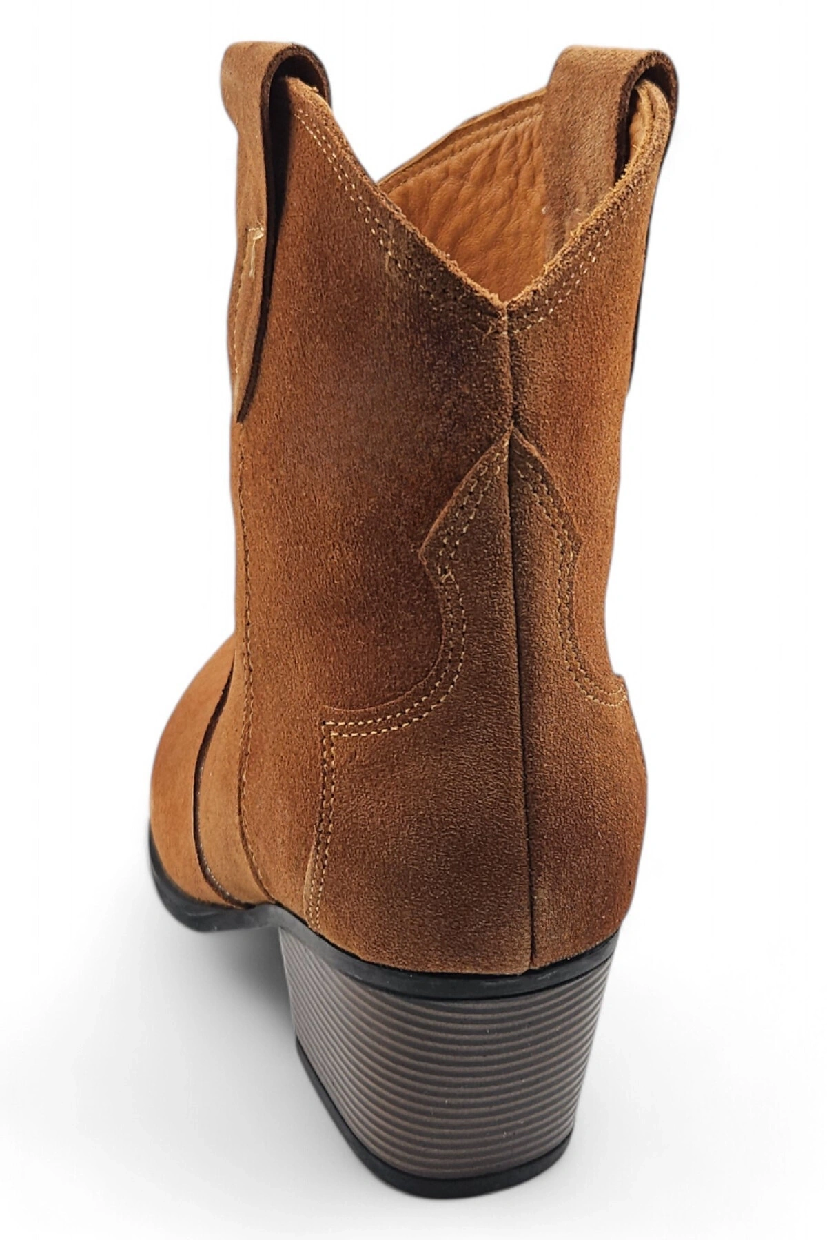 Svelte Taba Kovboy Deri Kadın Topuklu Bot