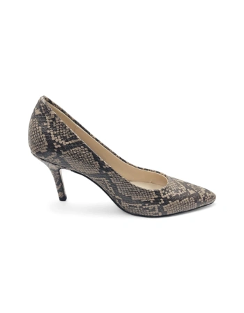 Darlay Leopar Desenli Rahat Klasik Kadın Stiletto Topuklu Ayakkabı