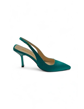 Ember Yeşil Şık Ve Zarif Kadın Stiletto 7 cm Topuklu Ayakkabı