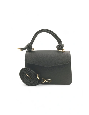 Pouch Siyah Zarf Model 2 Bölmeli El ve Omuz Çantası