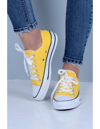 SkyHike Sarı Kısa Rahat Sneaker Spor Ayakkabı