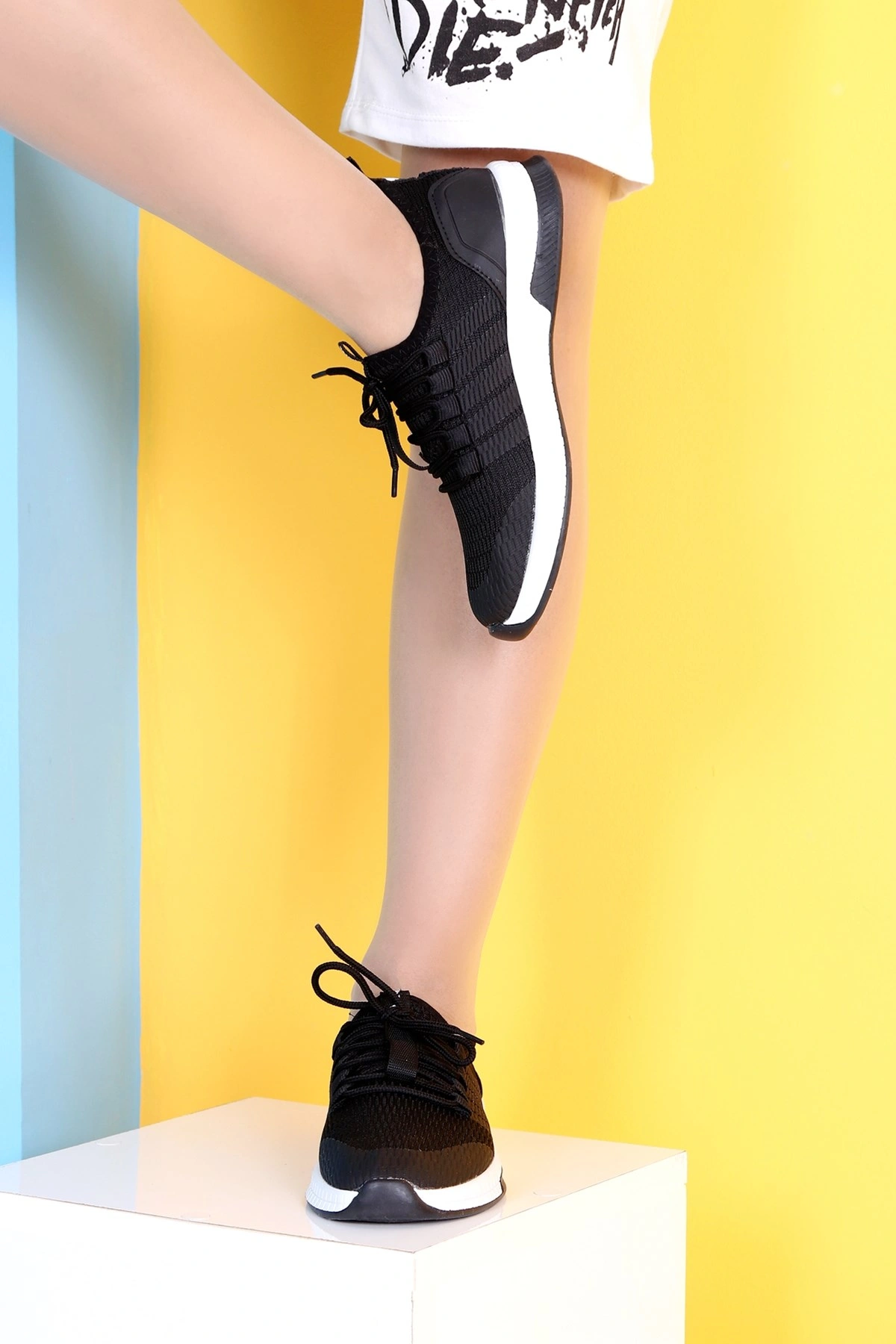 Midnight Siyah Günlük Rahat Sneaker Spor Ayakkabı