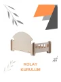 Pd Taht Rahat Kedi Köpek Yatağı 30*50 Latte , Yıkanabilir Duck Kumaş Minderi Ile Beraber