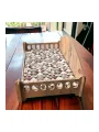 Pd Taht Kedi Köpek Yatağı Ergonomik 40*70 Cm Çam Renk ,yıkanabilir Duck Kumaş Minderi Ile Beraber