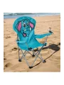 Çocuk Kamp Sandalyesi Fil Desenli Mavi, Taşıma Çantası ile Beraber