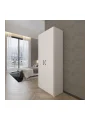 2 Kapaklı 5 Katlı Çok Amaçlı Atlantik Beyaz Elbise Dolabı 70 Cm