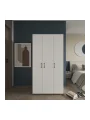 Doruk 3 Kapaklı Beyaz Elbise Dolabı Çok Amaçlı Dolap 90 cm Genişlik