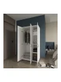 Doruk 3 Kapaklı Beyaz Elbise Dolabı Çok Amaçlı Dolap 90 cm Genişlik