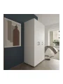 Doruk 3 Kapaklı Beyaz Elbise Dolabı Çok Amaçlı Dolap 90 cm Genişlik