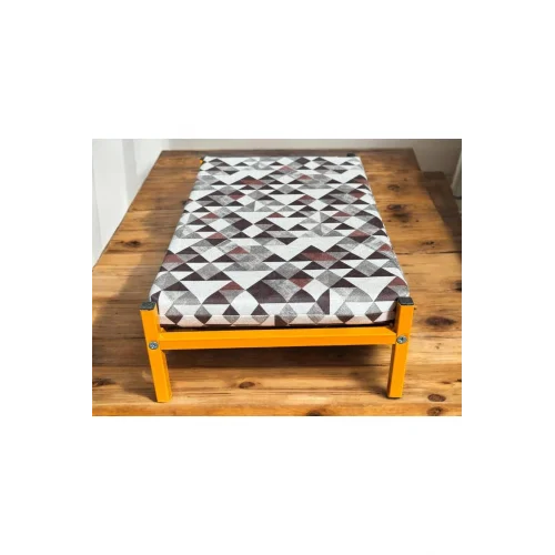 İronbed 30*50 Kedi Köpek Yatağı Turuncu. Ergonomik Tasarım Minderi Ile Beraber