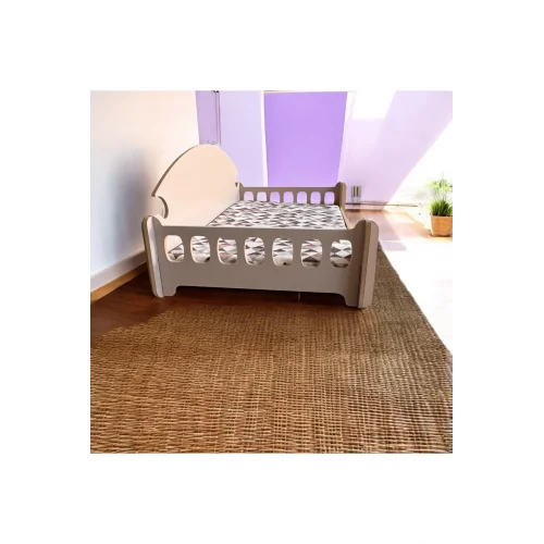 Pd Taht Kedi Köpek Yatağı Ergonomik 40*70 Cm Latte ,yıkanabilir Duck Kumaş Minderi Ile Beraber