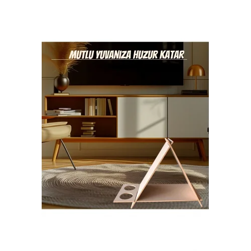 PRAMİT KEDİ KÖPEK EVİ. ŞIK TASARIM 30*50 CM LATTE RENK. MİNDERSİZ YENİ MODEL