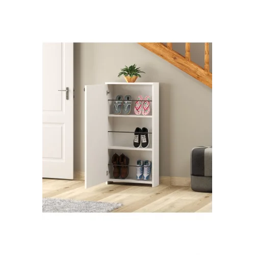 Kapaklı Ayakkabılık. Geniş iç Hacim. 60*120 cm Beyaz