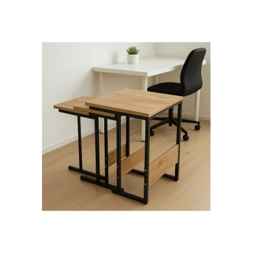 ZİGON SEHPA 3LÜ DEKORTİF YAN SEHPA ATLANTİK SEHPA