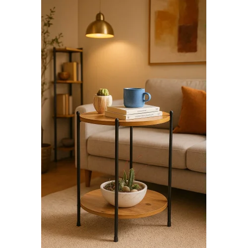 2 KATLI YAN SEHPA YUVARLAK SEHPA