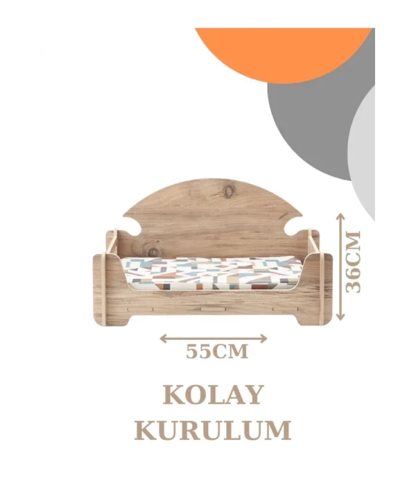Pd Taht Rahat Kedi Köpek Yatağı 30*50 Atlantik Çam Yıkanabilir Duck Kumaş Minderi Ile Beraber
