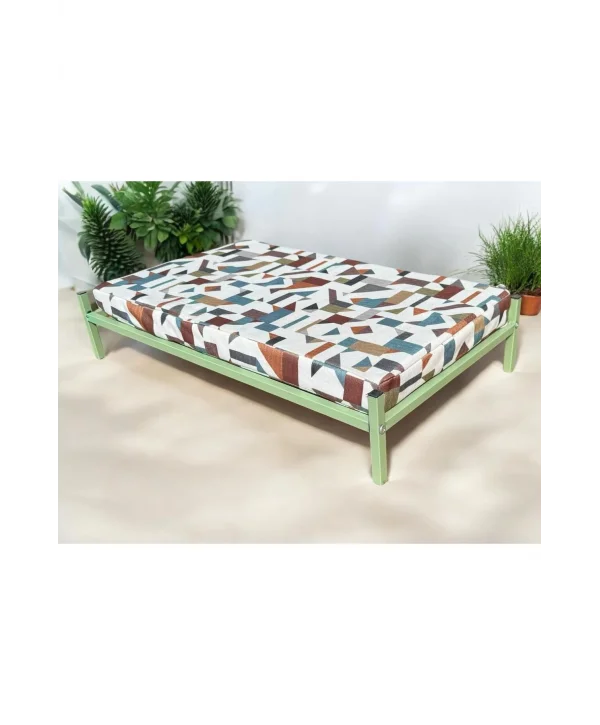 İronbed 40*70 Kedi Köpek Yatağı Yeşil. Ergonomik Tasarım Minderi Ile Beraber