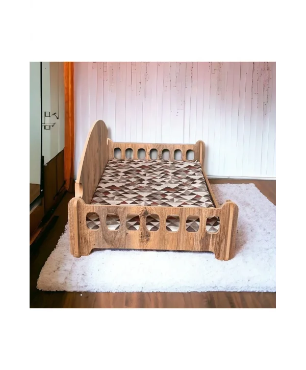 Pd Taht Kedi Köpek Yatağı Ergonomik 40*70 Cm Çam Renk ,yıkanabilir Duck Kumaş Minderi Ile Beraber