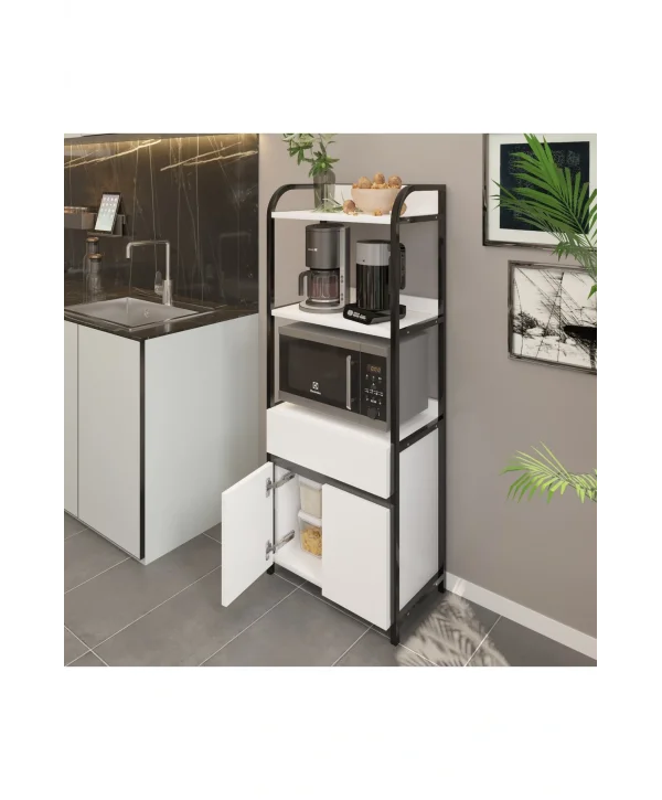 Çok Amaçlı 2 Kapaklı Çekmeceli Mutfak Dolabı