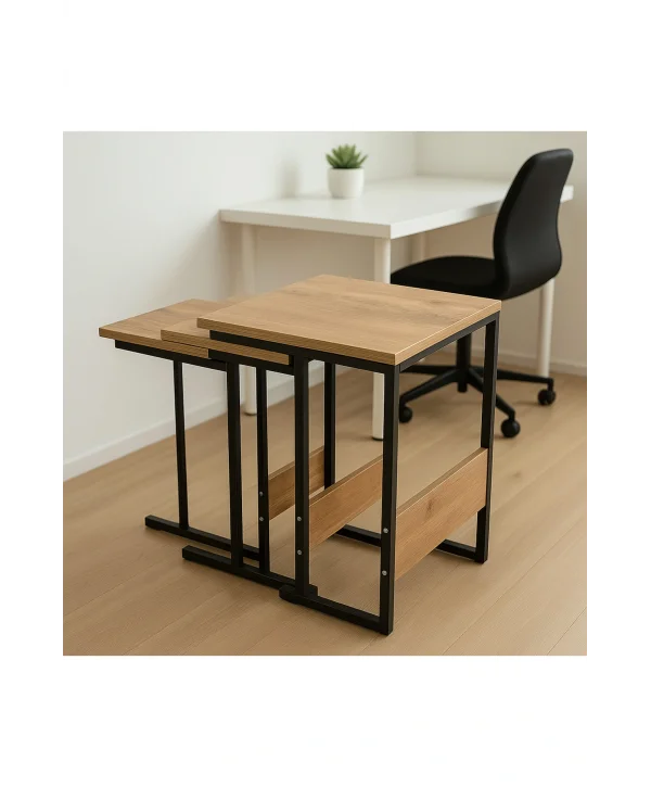 ZİGON SEHPA 3LÜ DEKORTİF YAN SEHPA ATLANTİK SEHPA