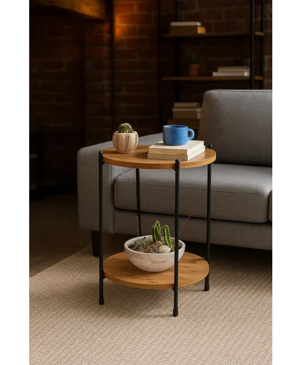 2 KATLI YAN SEHPA YUVARLAK SEHPA