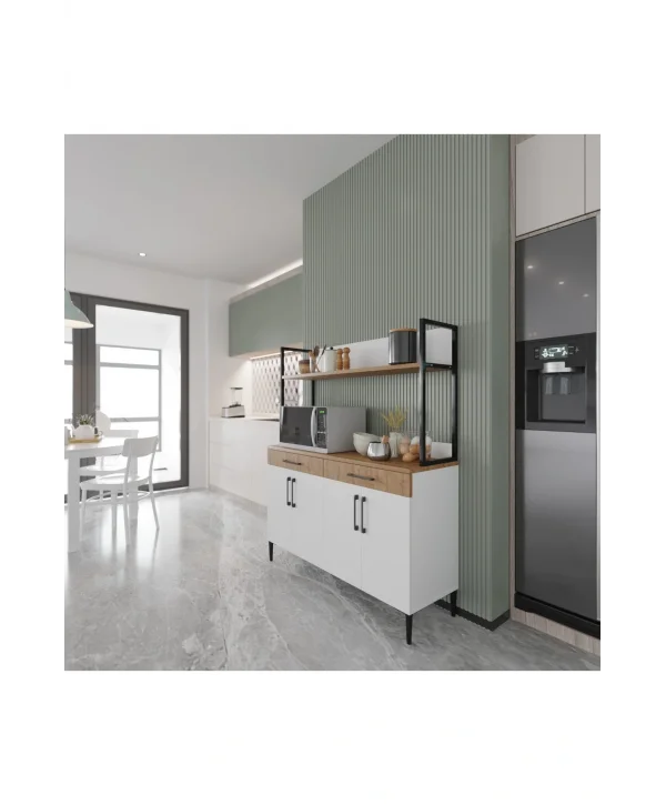 Çok Amaçlı Dolap Mutfak Köşesi Kısa Modül Saklama Dolabı