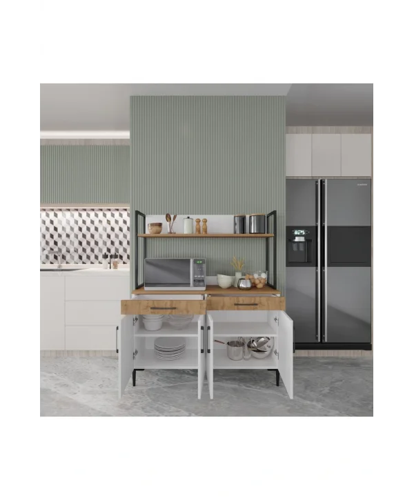 Çok Amaçlı Dolap Mutfak Köşesi Kısa Modül Saklama Dolabı