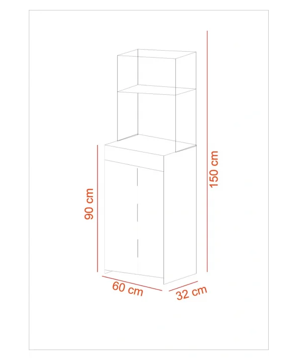 Çok Amaçlı Dolap / Mikrodalga Dolabı/ Mutfak Dolabı / Mutfak Bangosu