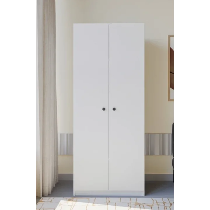 2 Kapaklı Elbise Dolabı Beyaz